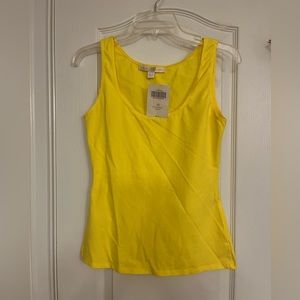 NWT Boston Proper XS yellow tank top